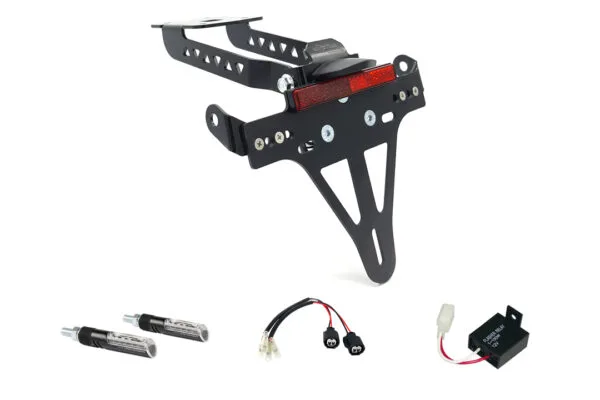 Kennzeichenhalter-Blinker-Kit IDEA für Kawasaki Z650 und Ninja 650 Typ: ER650K / EX650M ab Modelljahr 2020- (Hinten)