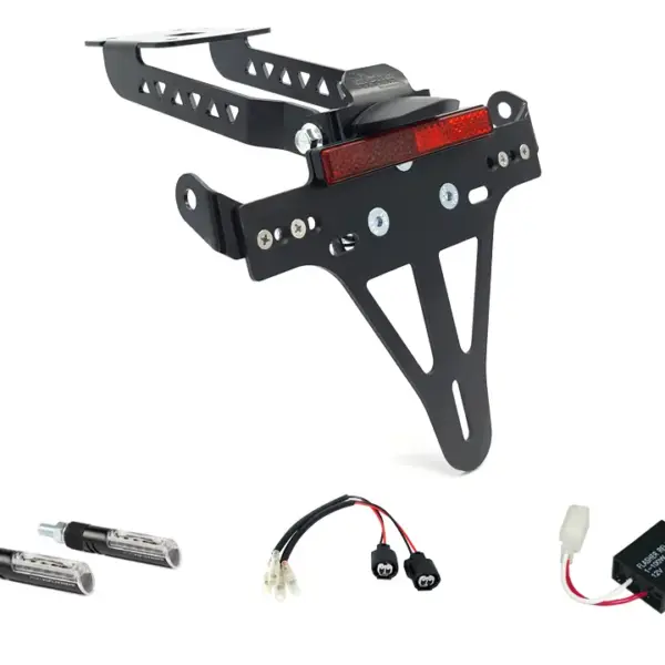 Kennzeichenhalter-Blinker-Kit IDEA für Kawasaki Z650 und Ninja 650 Typ: ER650K / EX650M ab Modelljahr 2020- (Hinten)