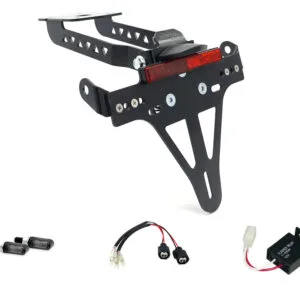 Kennzeichenhalter-Blinker-Kit MLED für Kawasaki Z650 und Ninja 650 Typ: ER650K / EX650M ab Modelljahr 2020 (Hinten)