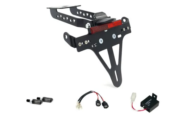 Kennzeichenhalter-Blinker-Kit MLED für Kawasaki Z650 und Ninja 650 Typ: ER650K / EX650M ab Modelljahr 2020 (Hinten)