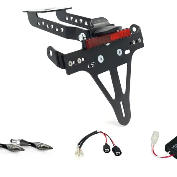 Kennzeichenhalter-Blinker-Kit XLED für Kawasaki Z650 und Ninja 650 Typ: ER650K / EX650M ab Modelljahr 2020 (Hinten)