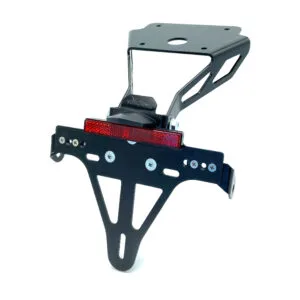 Kennzeichenhalter Edelstahl schwarz für Kawasaki Z650RS ab 2022