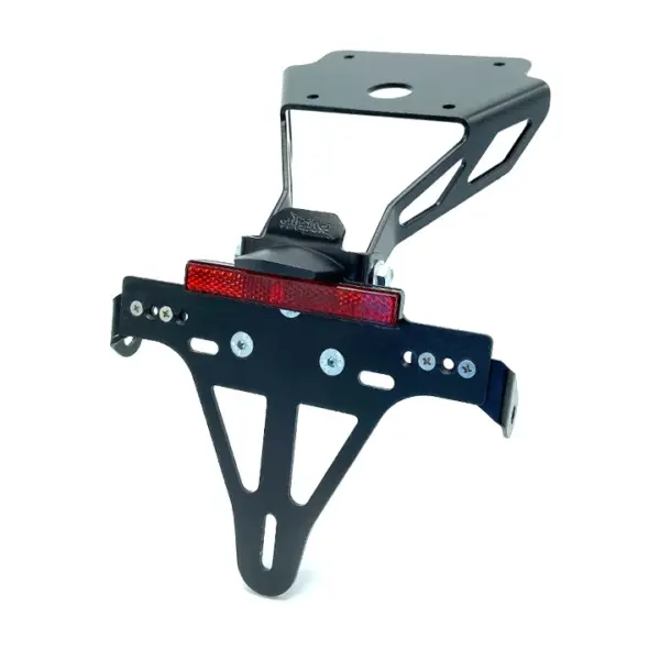 Kennzeichenhalter Edelstahl schwarz für Kawasaki Z650RS ab 2022 ab Bj. 2022 -