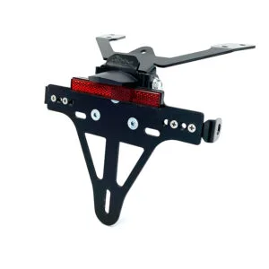 Kennzeichenhalter Edelstahl schwarz für Kawasaki ER-6F / ER-6N 2009 - 2011