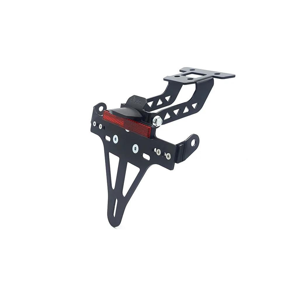 Kennzeichenhalter Edelstahl schwarz für Kawasaki Ninja 400 / Z400 ab 2018