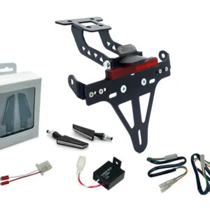 Kennzeichenhalter-Blinker-Kit BSQN für Kawasaki Ninja 400 ab 2018 / Z 400 ab 2019 (Hinten)
