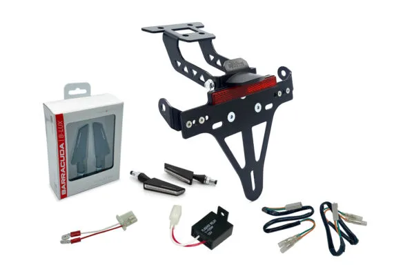 Kennzeichenhalter-Blinker-Kit BSQN für Kawasaki Ninja 400 ab 2018 / Z 400 ab 2019 (Hinten) ab Bj. 2018 -