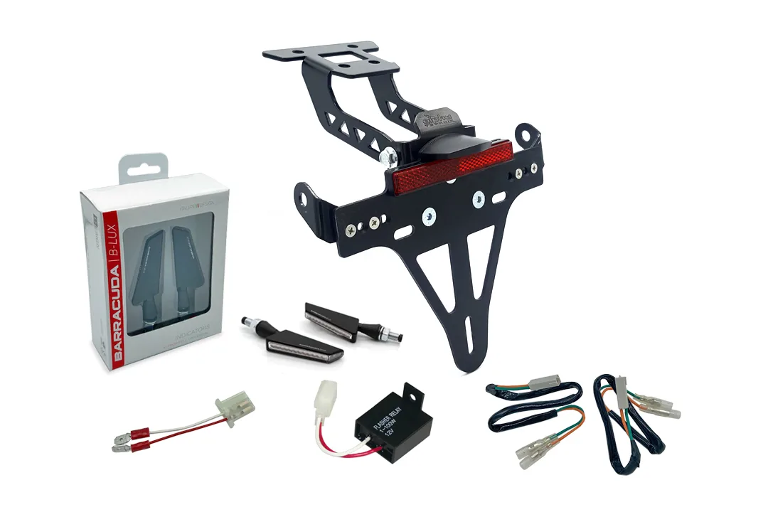 Kennzeichenhalter-Blinker-Kit BSQN für Kawasaki Ninja 400 ab 2018 / Z 400 ab 2019 (Hinten) ab Bj. 2018 -