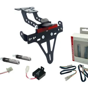 Kennzeichenhalter-Blinker-Kit IDEA für Kawasaki Ninja 400 ab 2018 / Z 400 ab 2019 (Hinten)
