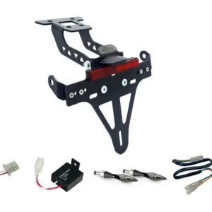 Kennzeichenhalter-Blinker-Kit X-LED für Kawasaki Ninja 400 ab 2018 / Z 400 ab 2019 (Hinten)