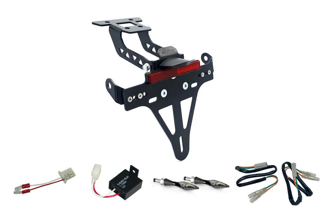 Kennzeichenhalter-Blinker-Kit X-LED für Kawasaki Ninja 400 ab 2018 / Z 400 ab 2019 (Hinten)