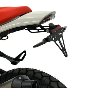 Kennzeichenhalter Edelstahl schwarz für BMW R12 G/S, ab 2025