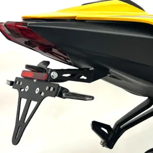 Kennzeichenhalter Edelstahl schwarz für Triumph Street Triple RS, ab 2023