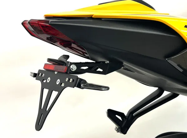 Držák registrační značky z nerezové oceli, černý, pro Triumph Street Triple RS, od roku 2023 -