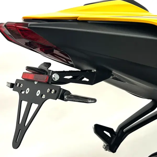 Kennzeichenhalter Edelstahl schwarz für Triumph Street Triple RS, ab 2023 ab Bj. 2023 -