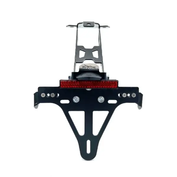 Kennzeichenhalter Edelstahl schwarz für Aprilia RS 457 / Tuono 457 ab 2024 ab Bj. 2024 -