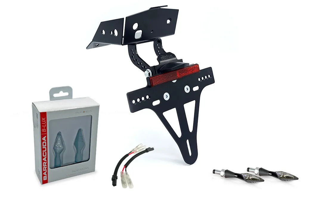 Kennzeichenhalter-Blinker-Kit X-LED (vorne + hinten) für KTM 690 SMC R; ab Modelljahr 2019