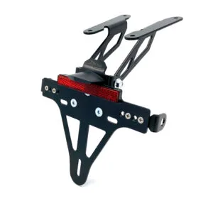 Kennzeichenhalter Edelstahl schwarz für KTM 390 Adventure ab 2020