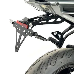 Kennzeichenhalter Edelstahl schwarz für KTM 125 Duke / 390 Duke ab Modelljahr 2024
