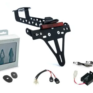 Kennzeichenhalter-Blinker-Kit X-LED (vorne + hinten) für Kawasaki Versys 1000 ab Modelljahr 2019