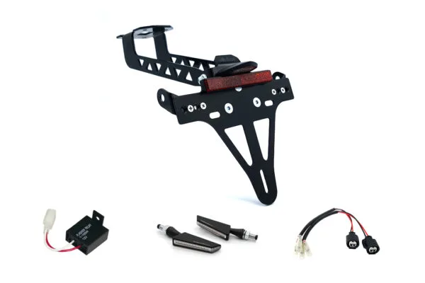 Kennzeichenhalter-Blinker-Kit BSQN für Kawasaki Versys 1000 ab Modelljahr 2019 (Hinten)
