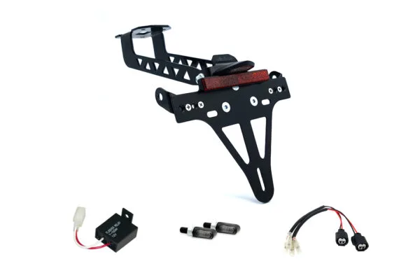 Kennzeichenhalter-Blinker-Kit M-LED für Kawasaki Versys 1000 ab Modelljahr 2019 (Hinten)