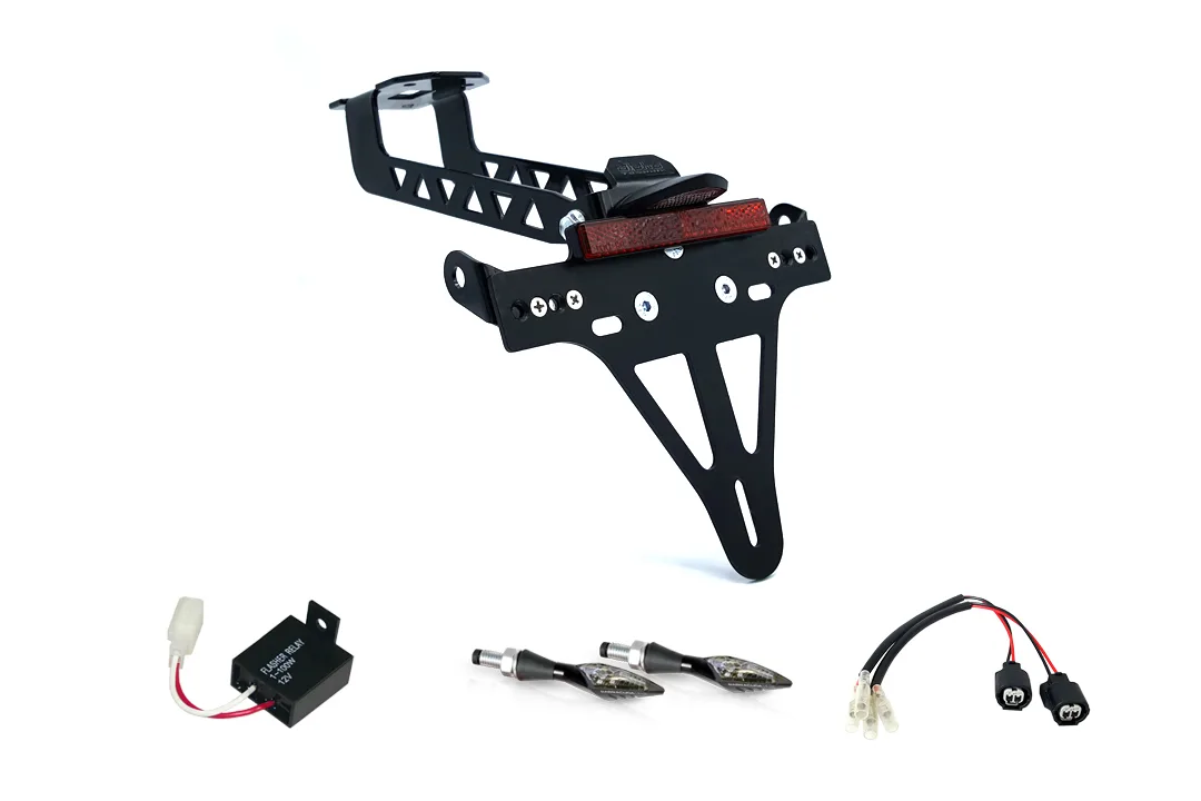 Kennzeichenhalter-Blinker-Kit X-LED für Kawasaki Versys 1000 ab Modelljahr 2019- (Hinten)