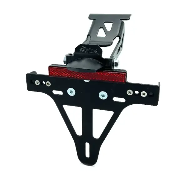 Kennzeichenhalter Edelstahl schwarz für Honda CRF300L / CRF300LA Rally ab 2021 ab Bj. 2021 -