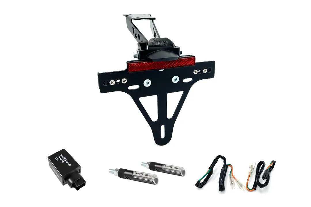 Kennzeichenhalter-Blinker-Kit IDEA für Honda CB500F Typ PC58 u. CBR500R PC57 ab Modelljahr 2017 (Hinten)