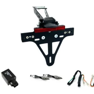 Kennzeichenhalter-Blinker-Kit XLED für Honda CB500F Typ PC58 u. CBR500R PC57 ab Modelljahr 2017 (Hinten)