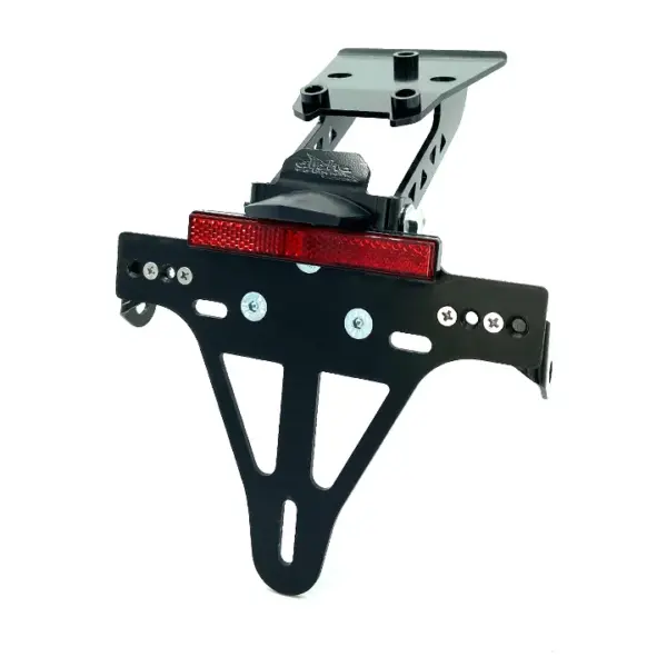 Kennzeichenhalter Edelstahl schwarz für Honda CB650F, CBR650F, Typ RC96,RC97; ab 2017 ab Bj. 2017 -