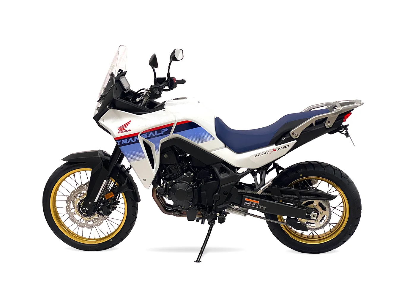 Kennzeichenhalter Edelstahl schwarz für Honda XL750 Transalp, Typ RD16 / RD17, ab 2023