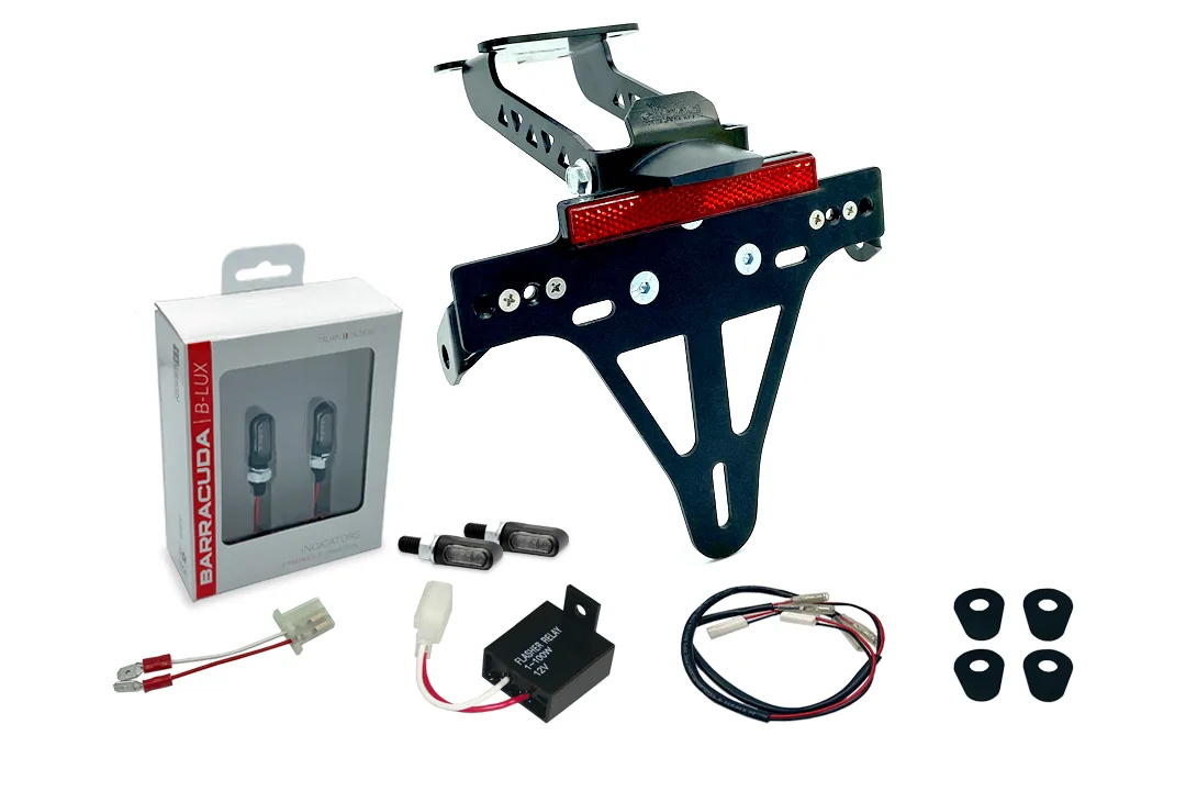 Kennzeichenhalter-Blinker-Kit M-LED (vorne + hinten) für Yamaha YZF-125R ab Modelljahr 2019