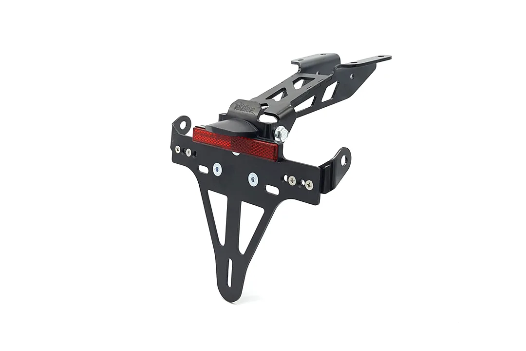 Kennzeichenhalter Edelstahl schwarz für Yamaha MT125 ab 2020