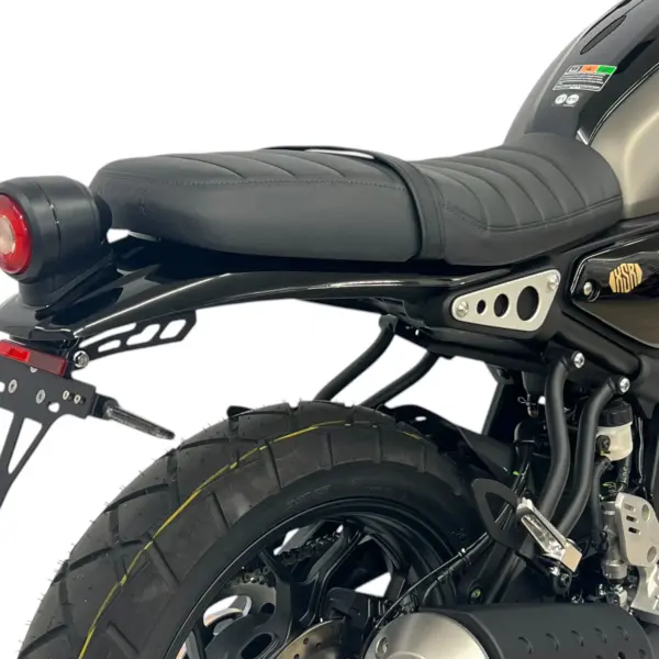 Kennzeichenhalter Edelstahl schwarz für Yamaha XSR 125, ab 2021 ab Bj. 2021 - 2024