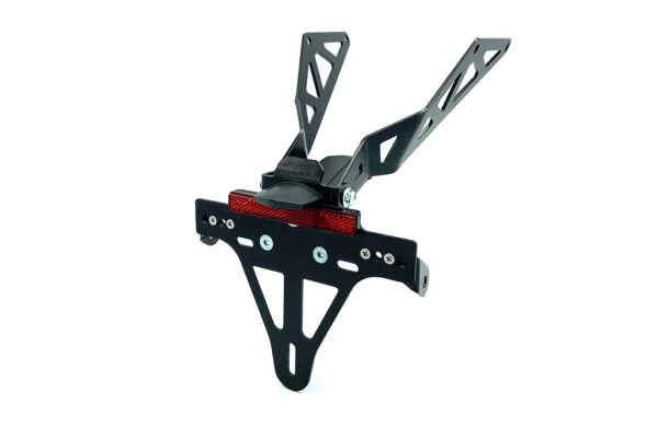 Kennzeichenhalter Edelstahl schwarz für Honda CB650R / CBR650R / CB 1000 Hornet, ab 2021 ab Bj. 2025 -