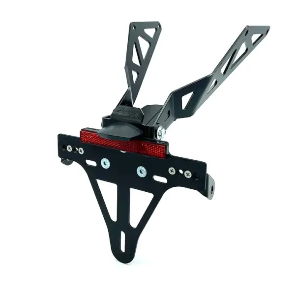 Kennzeichenhalter Edelstahl schwarz für Honda CB650R / CBR650R / CB 1000 Hornet, ab 2021 ab Bj. 2025 -