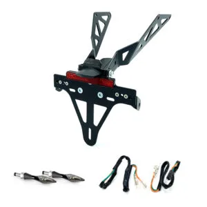 Kennzeichenhalter-Blinker-Kit XLED für HONDA CB650R/CBR650R CB650RA/CBR650RA ab Modelljahr 2021 (Hinten)