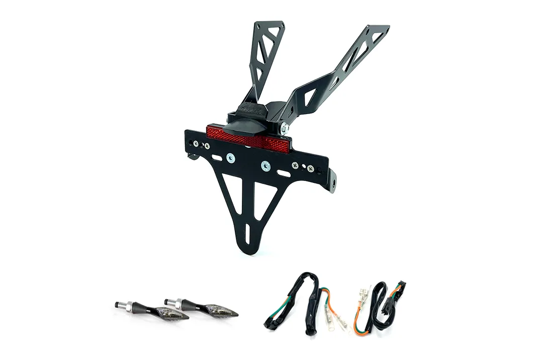 Kennzeichenhalter-Blinker-Kit XLED für HONDA CB650R/CBR650R CB650RA/CBR650RA ab Modelljahr 2021 (Hinten)