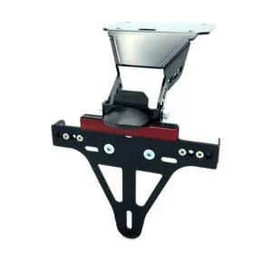 Kennzeichenhalter Edelstahl schwarz für Yamaha YZF-R3 / MT-03 2015