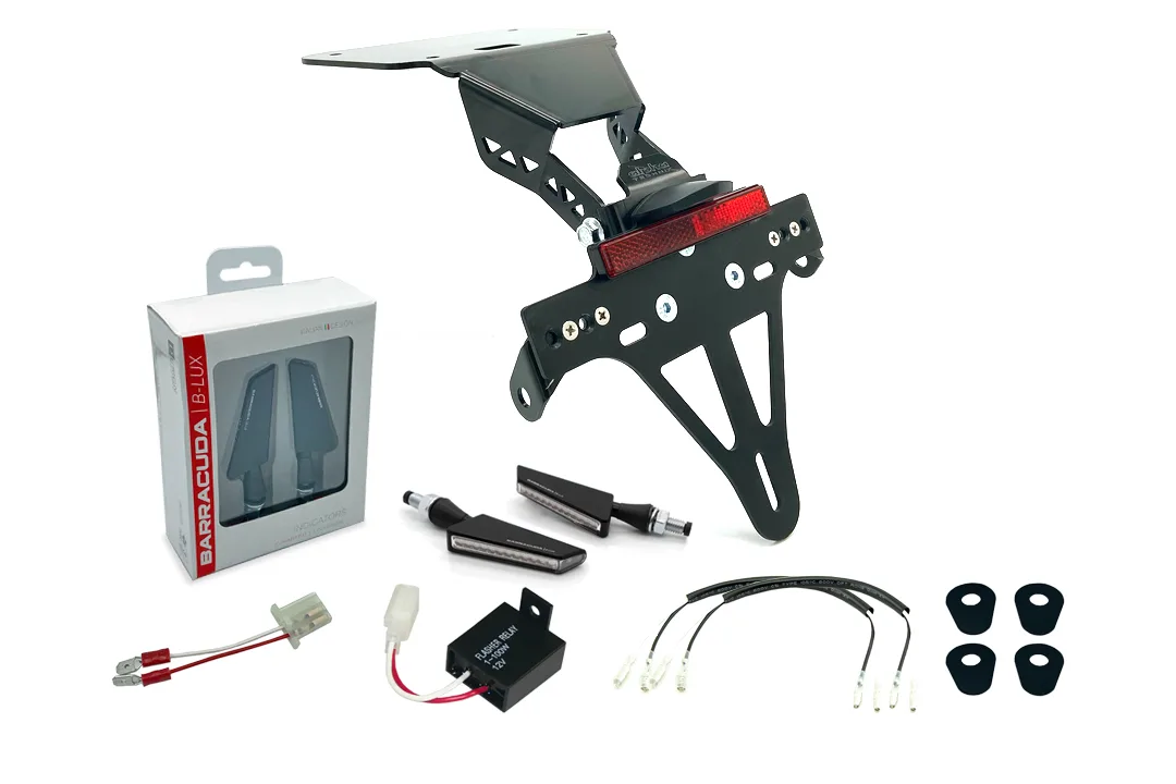 Kennzeichenhalter-Blinker-Kit SQ-LED (vorne + hinten) für Yamaha YZF-R3 / MT03 Modelljahr 2016-2019