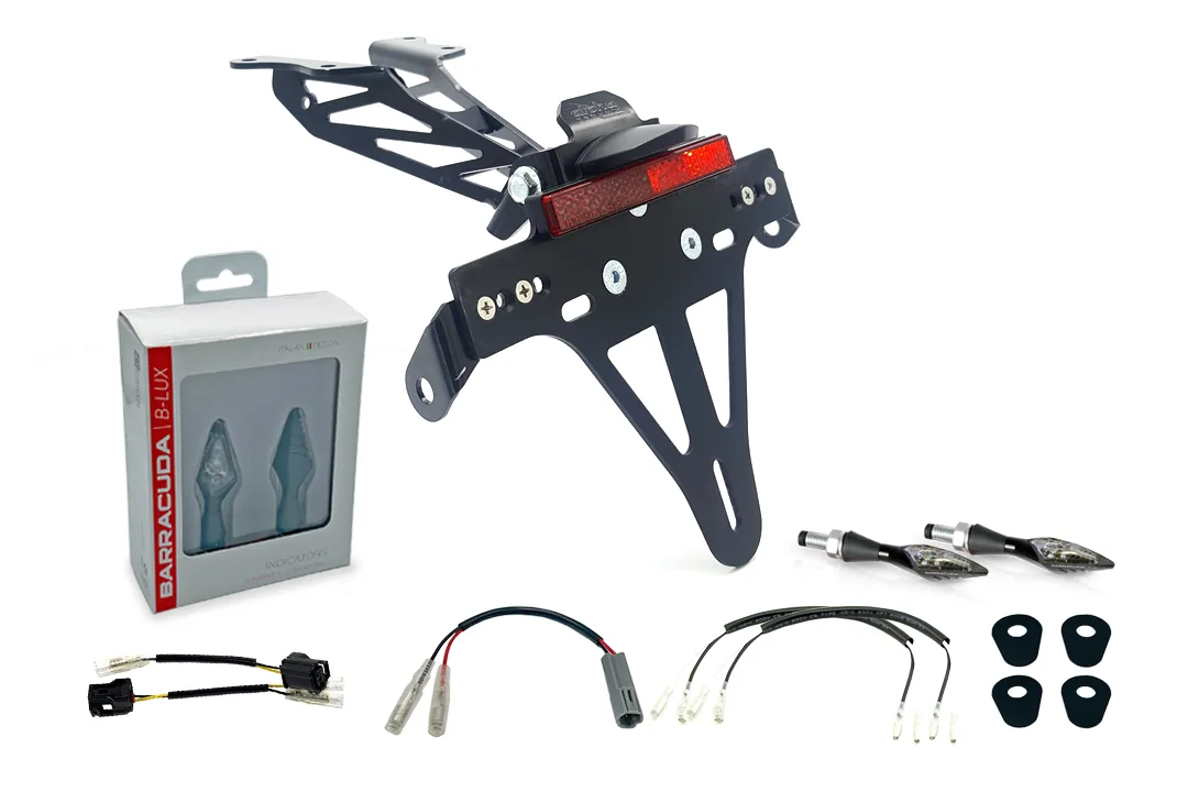 Kennzeichenhalter-Blinker-Kit X-LED (vorne + hinten) für Yamaha Tracer 700; ab Modelljahr 2020