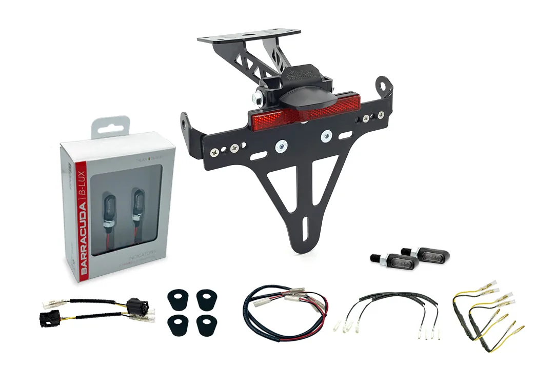 Kennzeichenhalter-Blinker-Kit M-LED (vorne + hinten) für Yamaha MT-07 RM33 / RM34 ab Modelljahr 2021