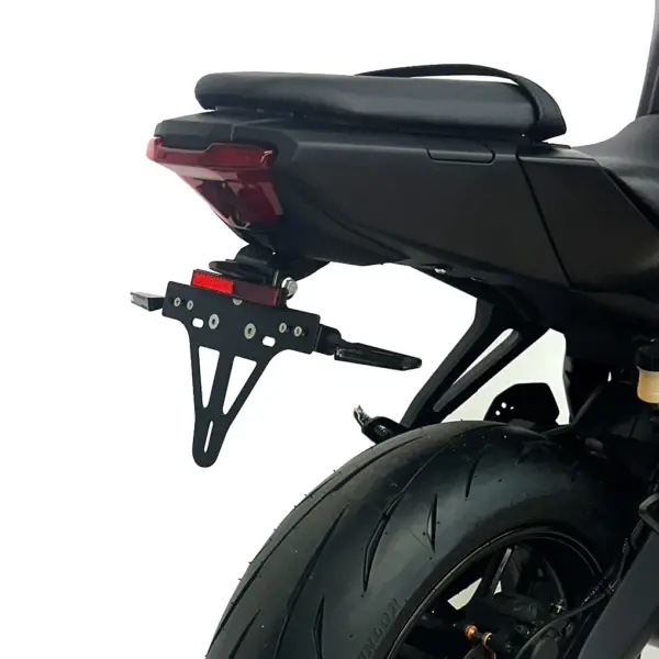 Kennzeichenhalter Edelstahl schwarz für Yamaha MT-07 / MT-07 Y-AMT ab 2025 ab Bj. 2025 -