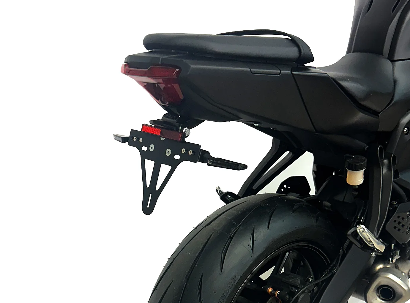 Kennzeichenhalter Edelstahl schwarz für Yamaha MT-07 / MT-07 Y-AMT ab 2025