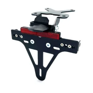 Edelstahl schwarz Kennzeichenhalter für Yamaha Fazer 8 / FZ8 ab 2010 und FZ1 ab 2006