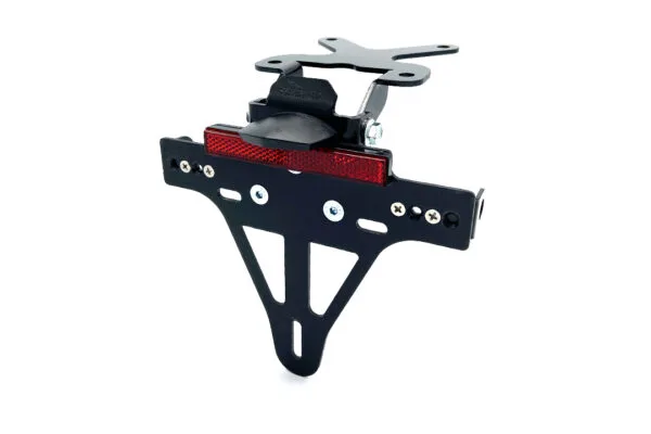 Edelstahl schwarz Kennzeichenhalter für Yamaha Fazer 8 / FZ8 ab 2010 und FZ1 ab 2006 ab Bj. 2006 - 2010
