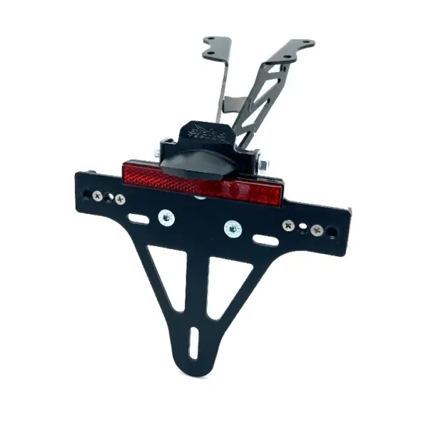 Kennzeichenhalter Edelstahl schwarz für Yamaha MT09 / Tracer 900 Modelljahr 2015-2020