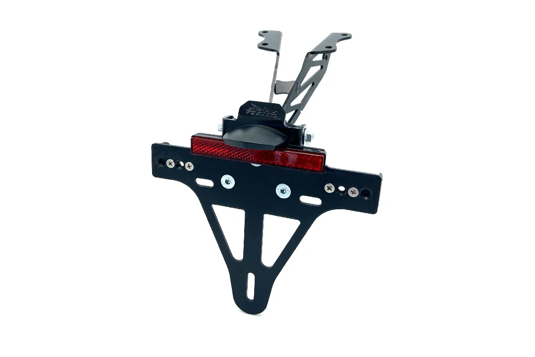 Kennzeichenhalter Edelstahl schwarz für Yamaha MT09 / Tracer 900 Modelljahr 2015-2020