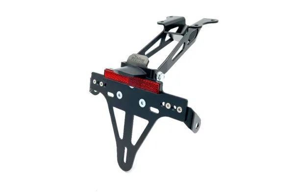 Kennzeichenhalter Edelstahl schwarz für Yamaha Tracer 9 / GT / Y-AMT / GT Y-AMT ab 2021 ab Bj. 2021 -